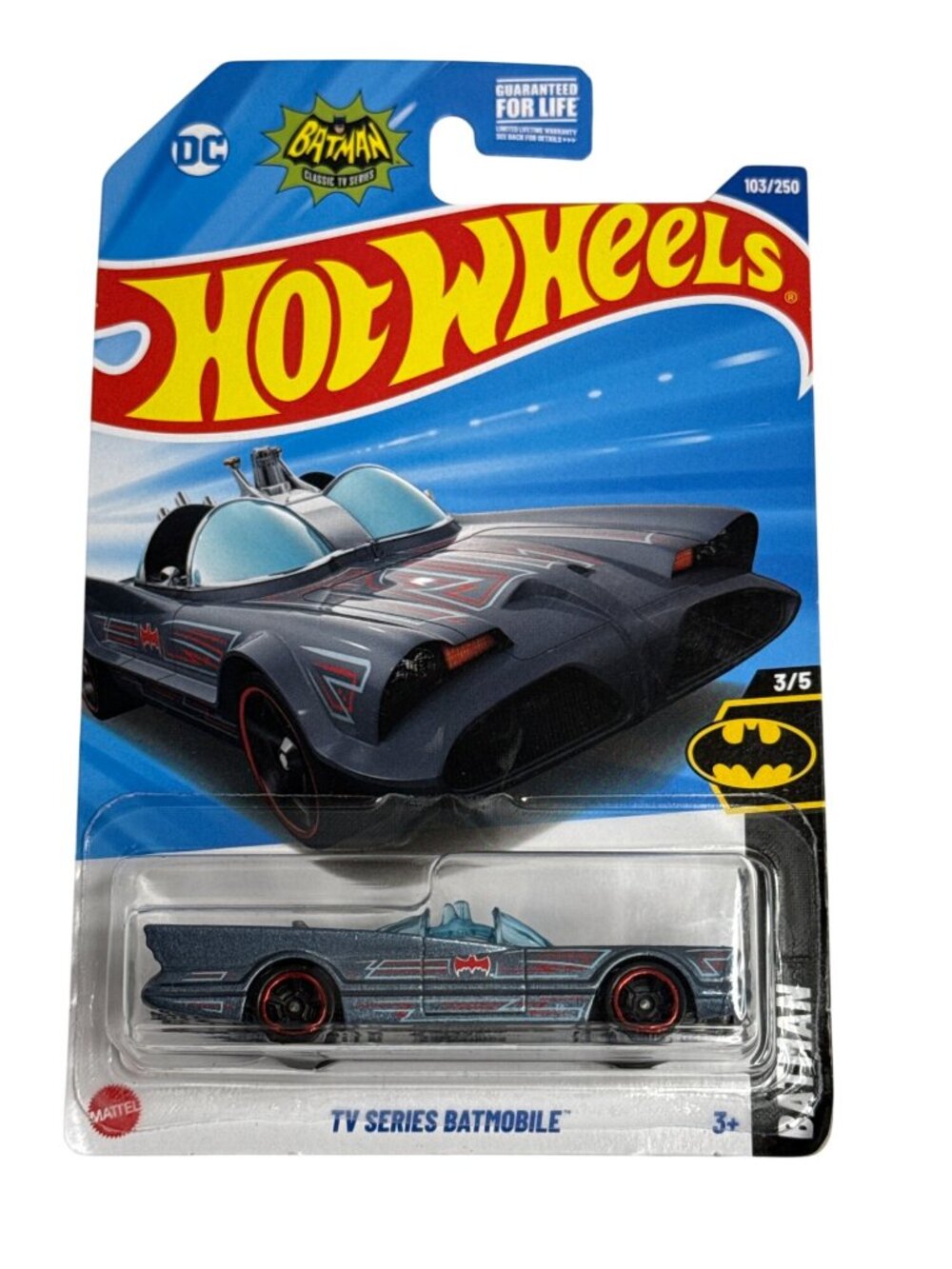 Hot Wheels TV Series Batmobile Batman 103/250 3/5 2025 1:64 NOC